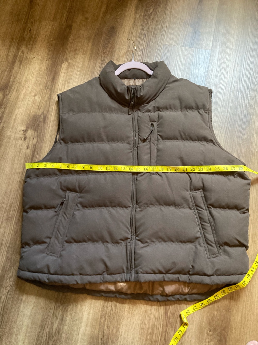 St. John’s Bay Mens Brown Zip-up Puffer Vest 3X - Picture 6 of 6